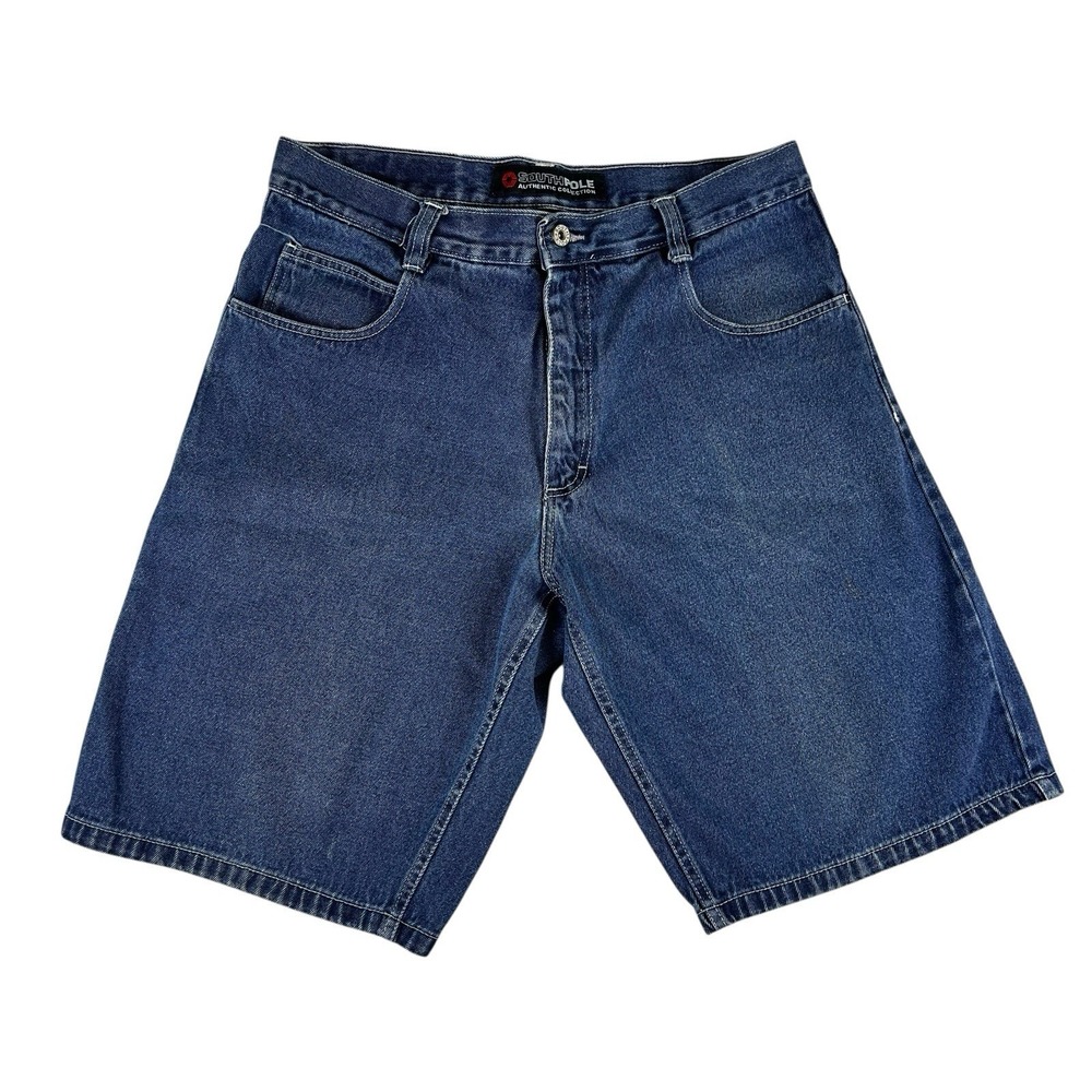 Vintage Southpole Shorts Mens 36 Blue Baggy Skater Y2K Hip Hop Rap Grunge Jorts